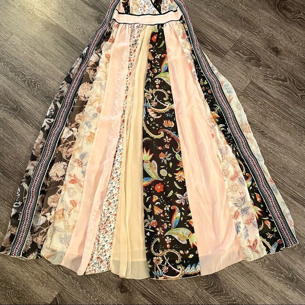 Altar'd State Pink Floral Patchwork Maxi Dress - Picture 2 of 8